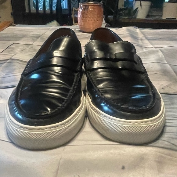Givenchy, Paris: Black Patent Leather Heel Studded Loafers Sz 41 GUC (us 9) - Picture 4 of 11